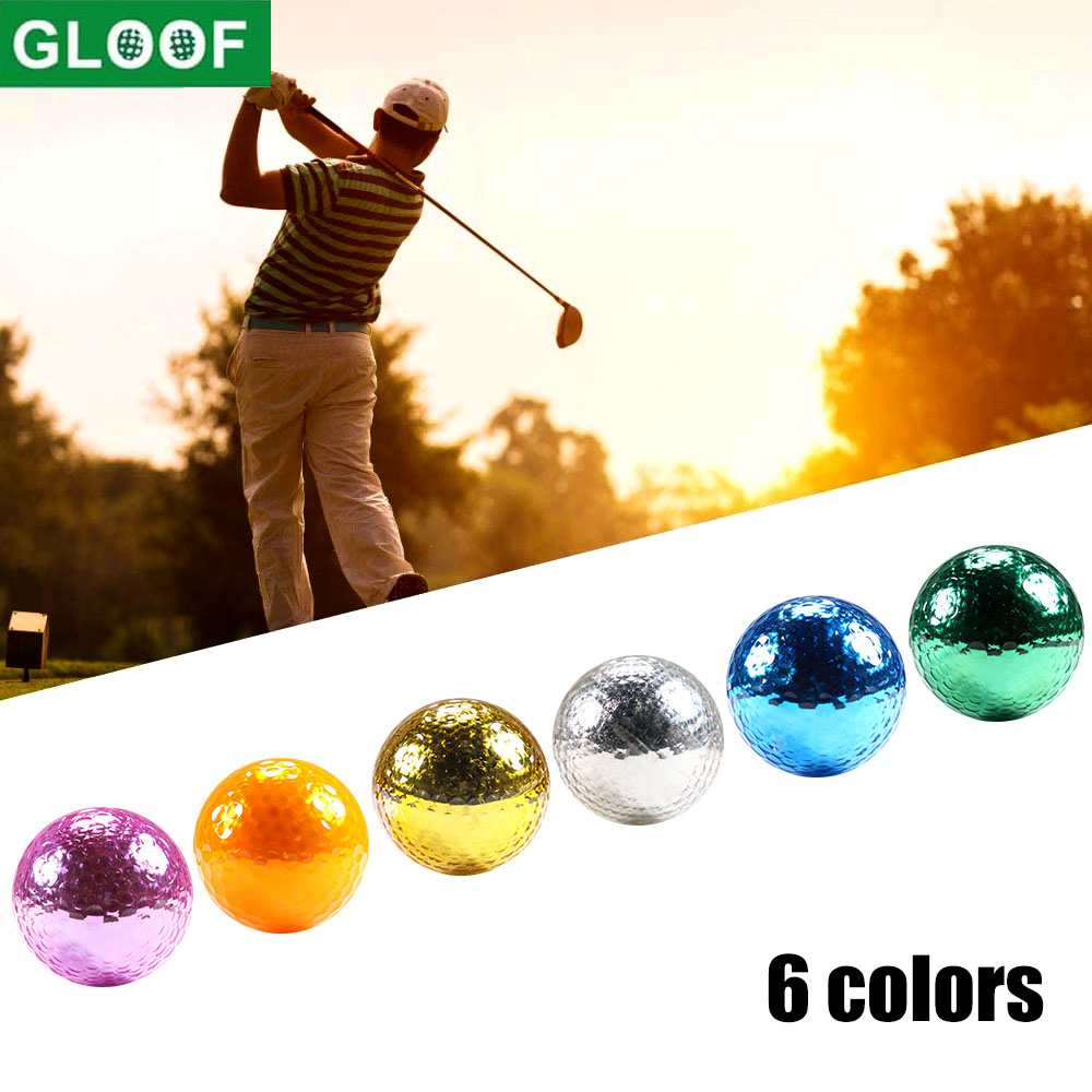 Golf Ball Premium - 1Pcs Dia 42.7mm Metallic Plated Colored