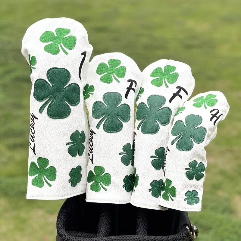 Golf Equipment Nearby - Stylish Clover Golf Club Head Covers