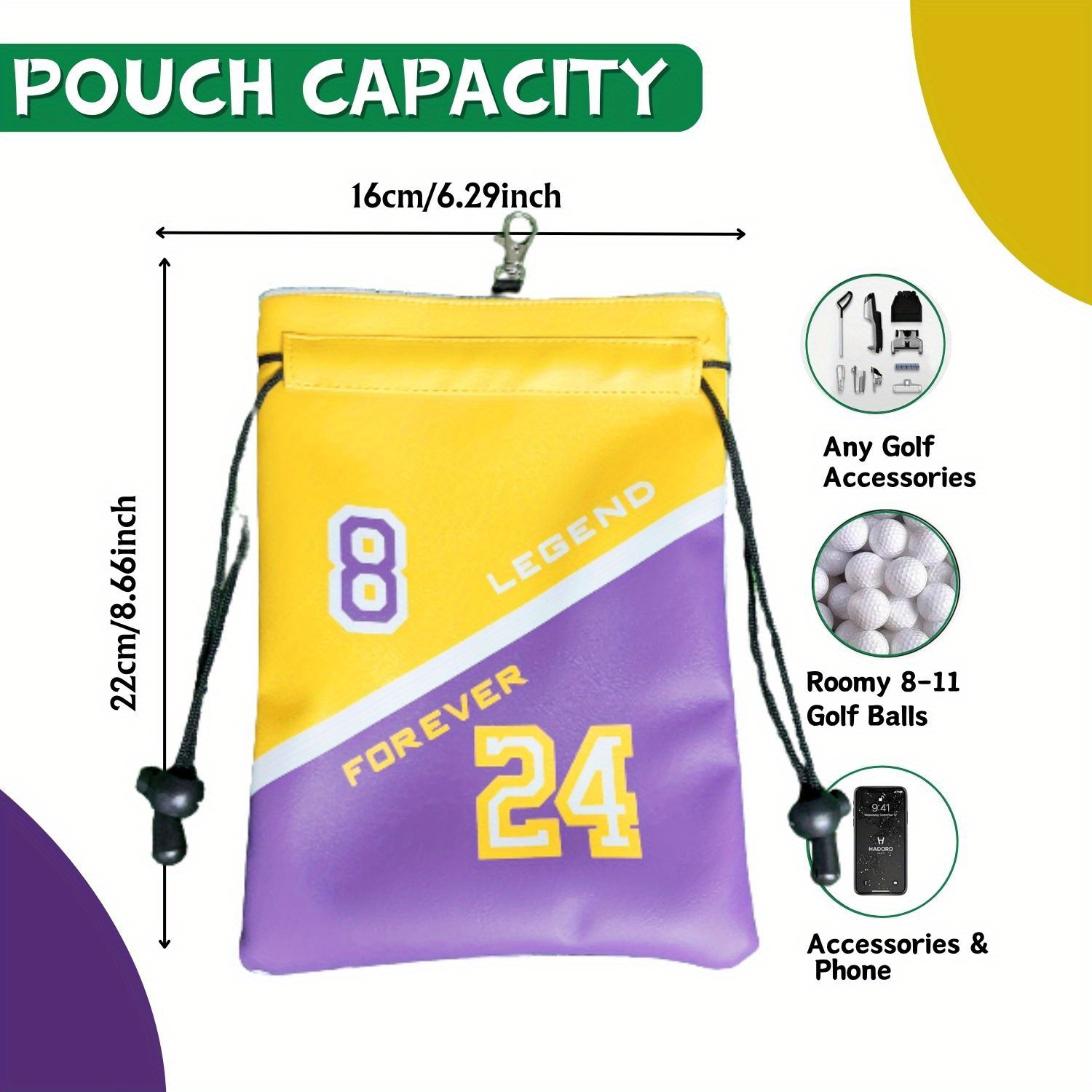 Funny Golf Valuables Pouch NO  - Golf Ball Premium ulasan dan harga