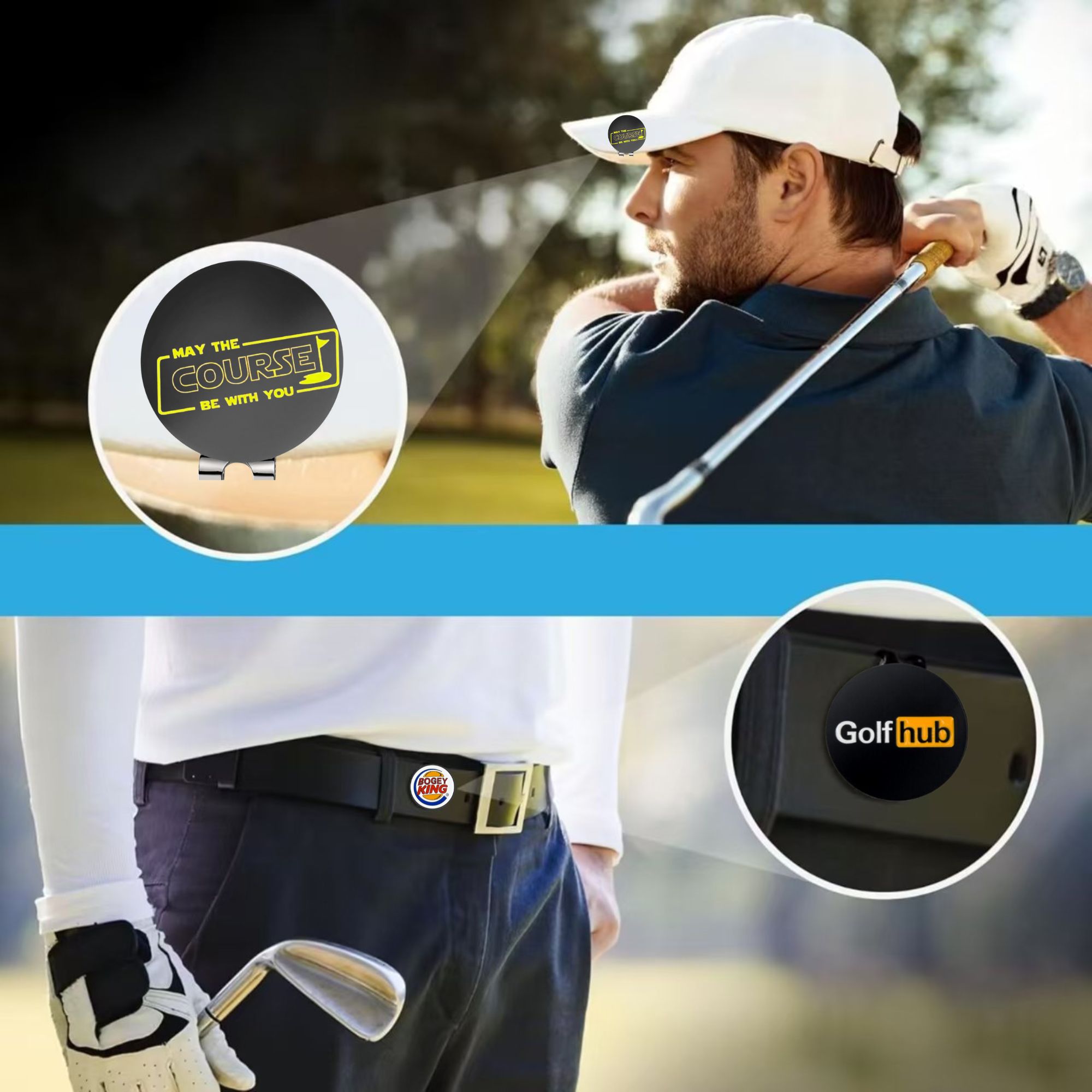 3 Pcs Funny Golf Ball Markers  - Golf Ball Premium ulasan dan harga