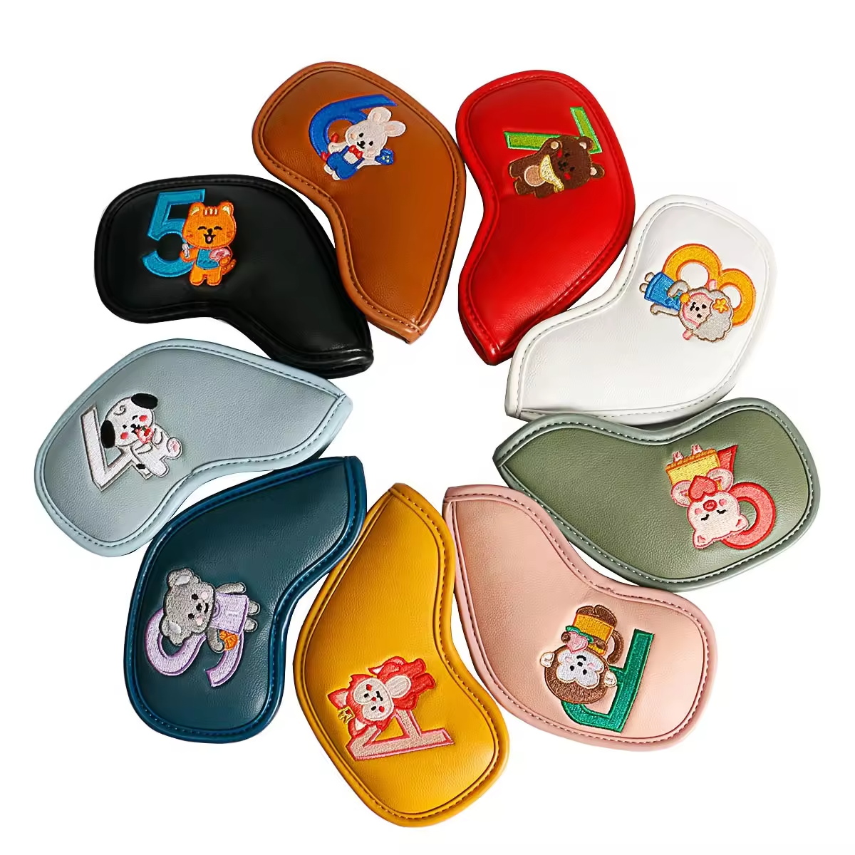 9Pcs Cute Cartoon Animal Golf  - Golf Equipment Nearby ulasan dan harga